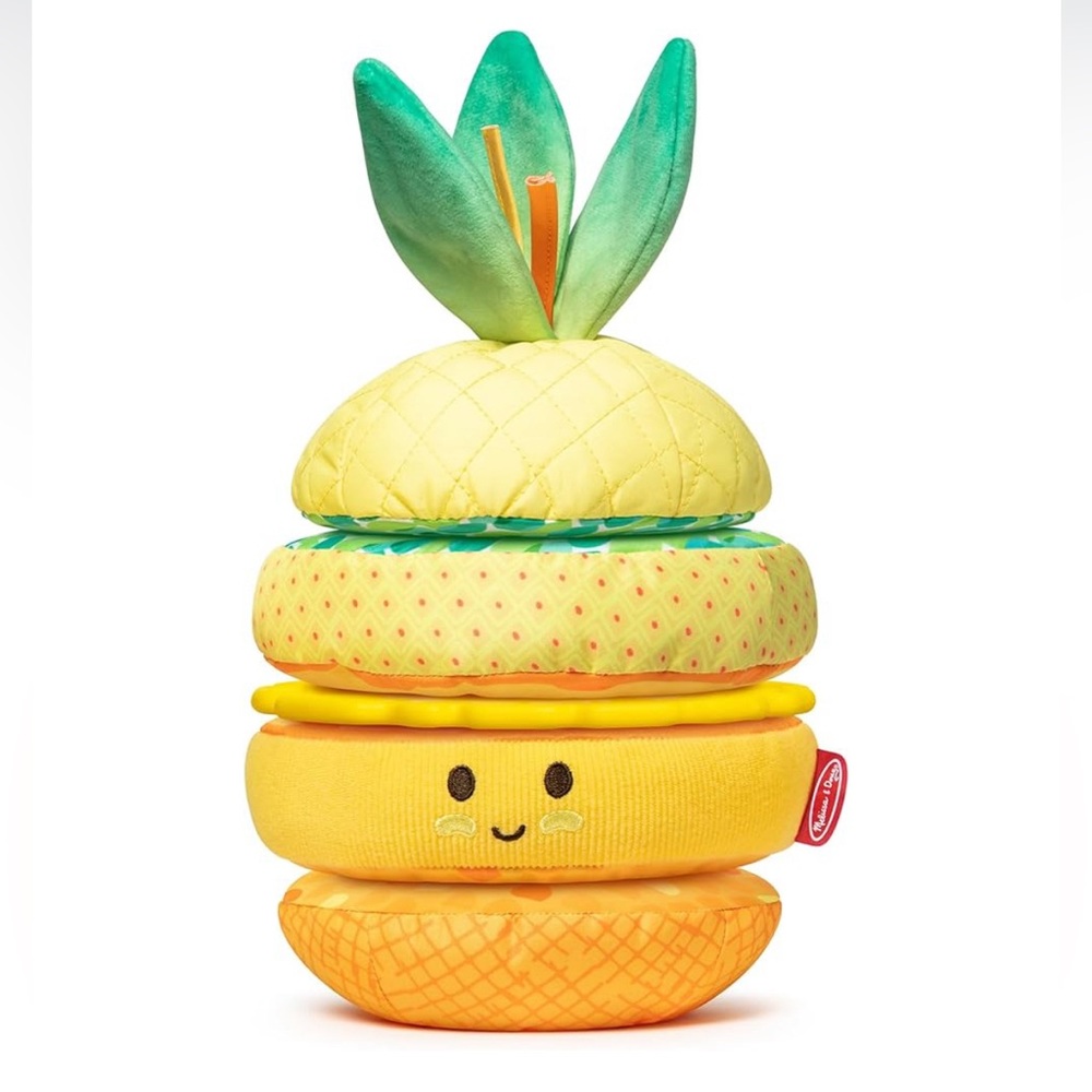 Plush Pineapple Stack Toy